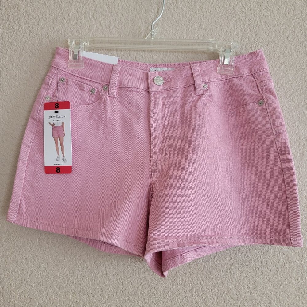 Juicy Couture Pink Jean Short Shorts NWT